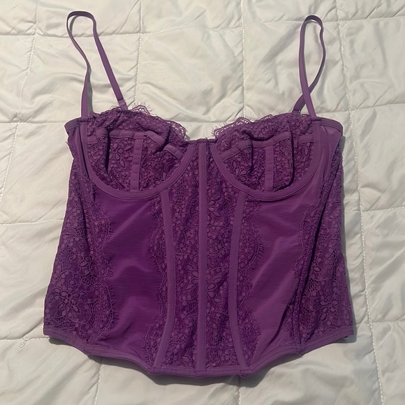 Urban Outfitters Tops - Purple urban outfitters modern love corset size large